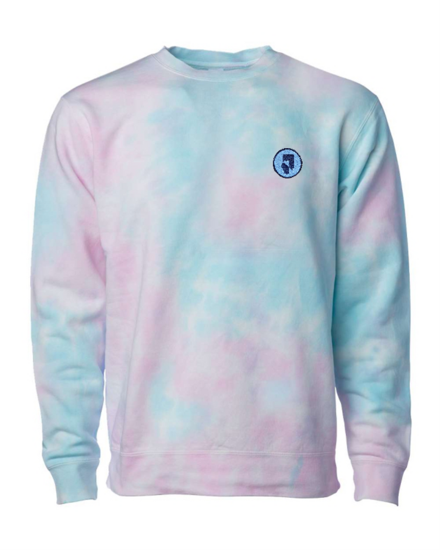 TIE DYE LOGO Crewneck Tahoe Nevada Love