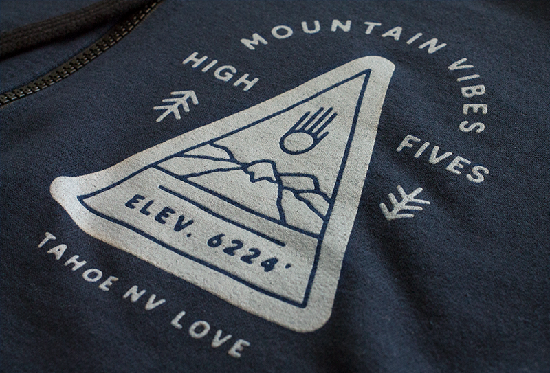 Triangle Mountain Vibes Full-Zip Hoodie